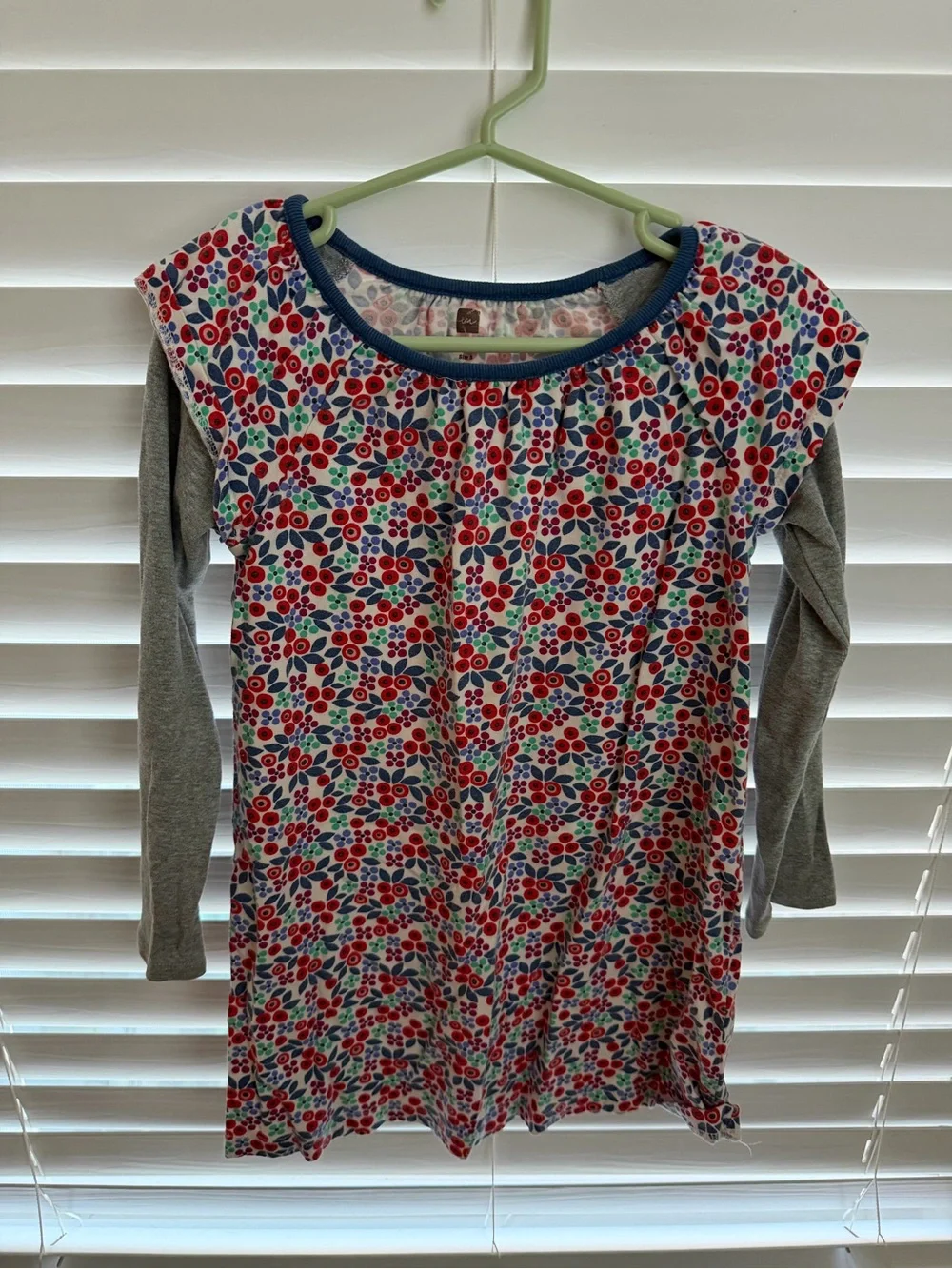 Navy Aiken Purple & White Striped Girls' Dress